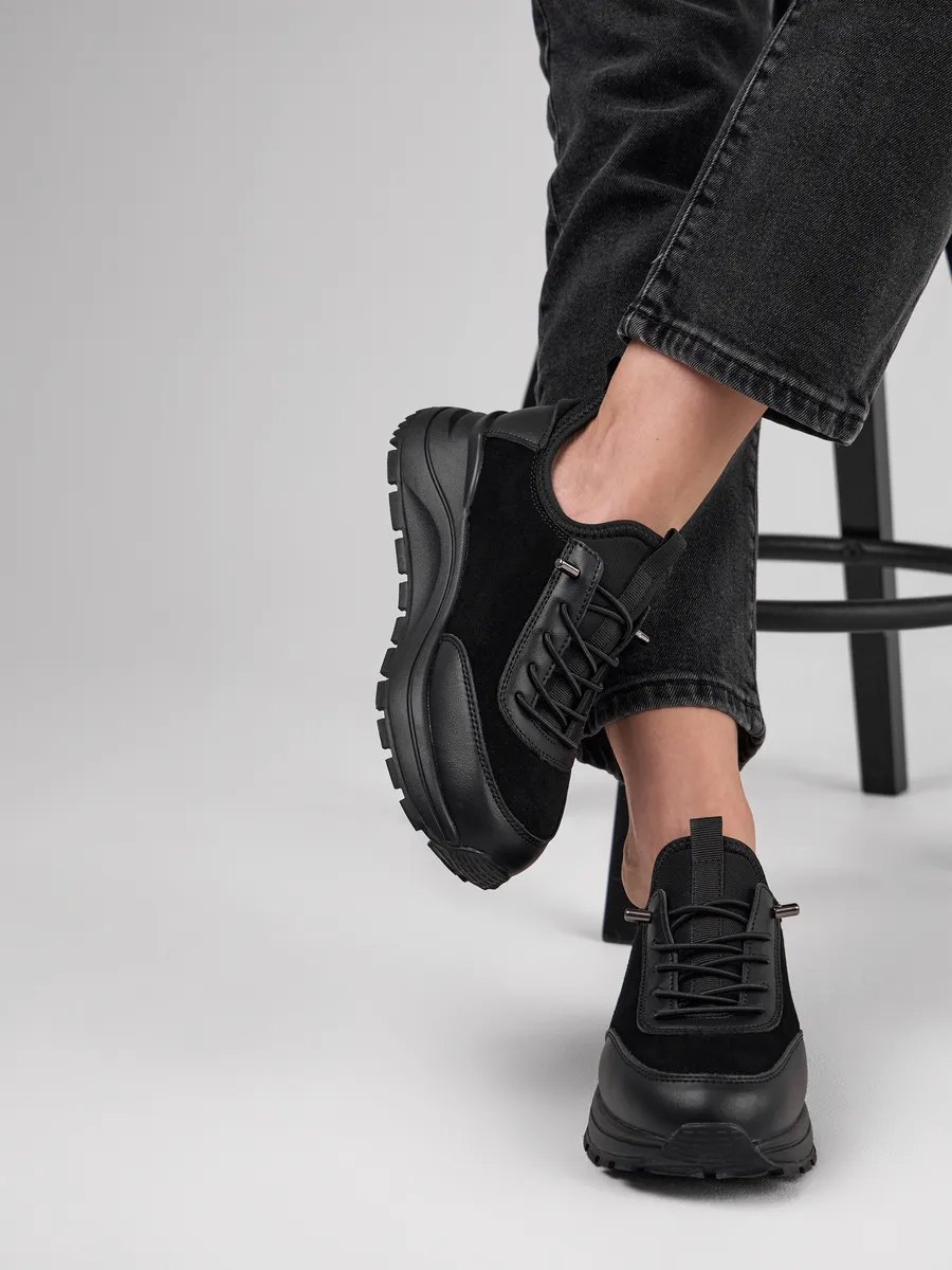 Кроссовки женские демисезонные натуральная кожа на платформе FB310-011k