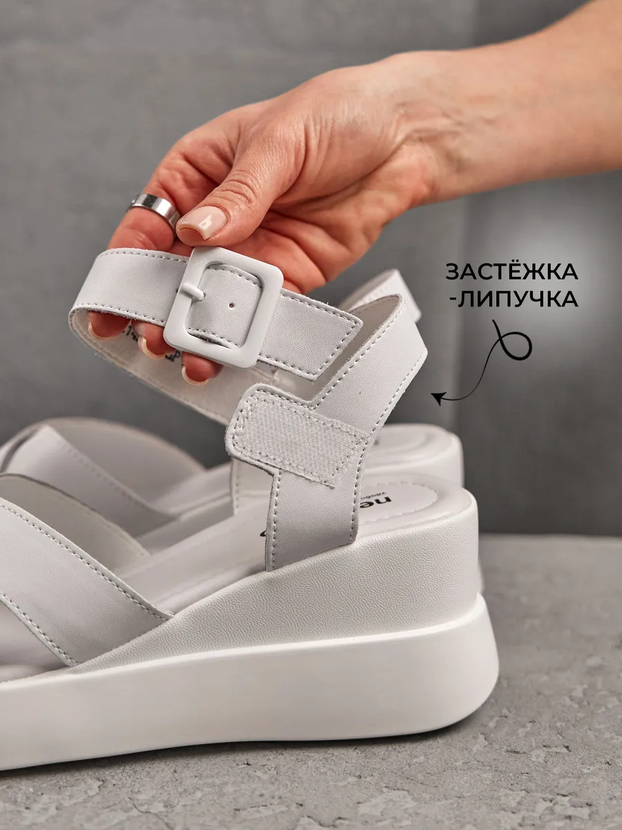 Босоножки женские летние натуральная кожа на платформе UTL-22142-1B-SP