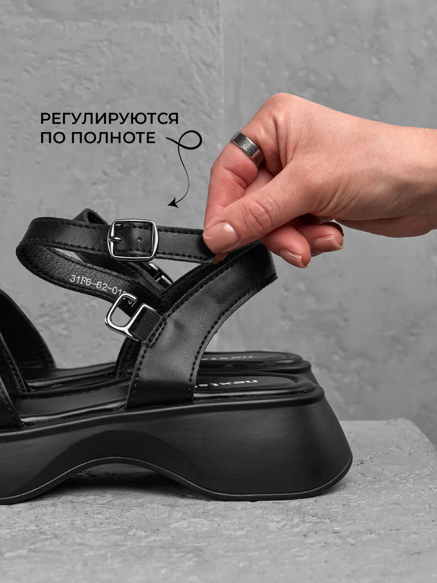 Босоножки женские летние без каблука натуральная кожа 31F6-62-013K