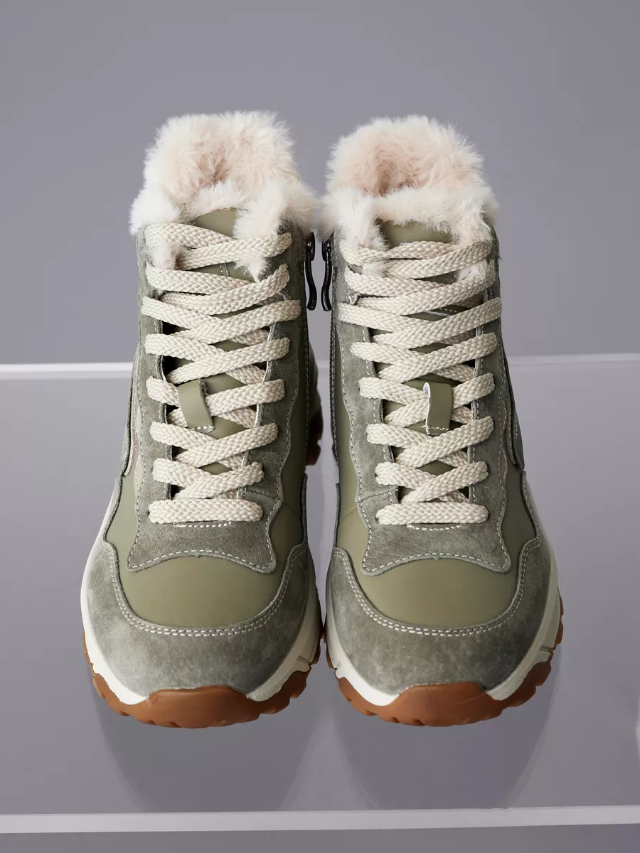 Кроссовки женские зимние натуральная кожа высокие легкие RN207-031