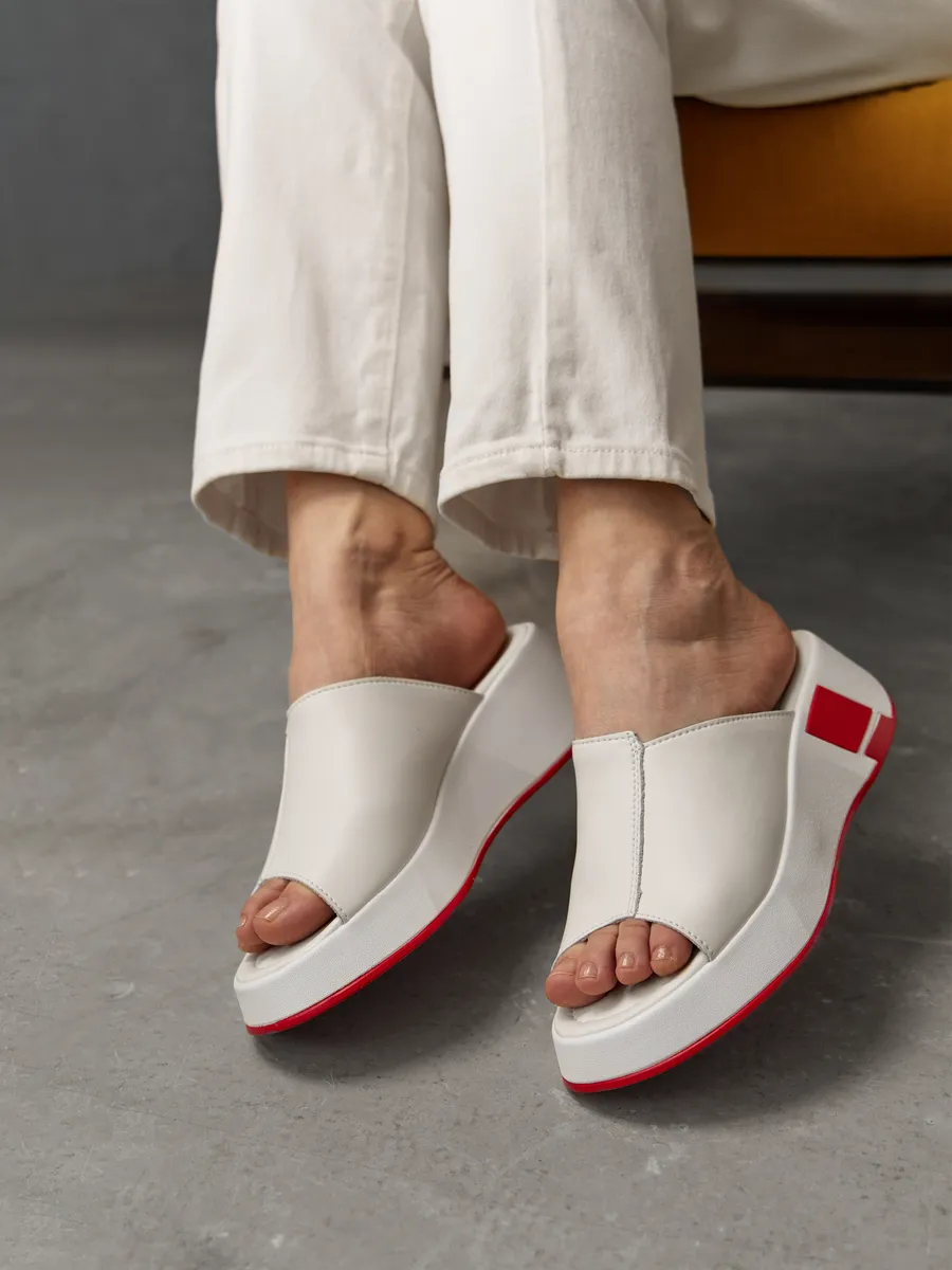 Сабо женские кожаные на платформе летние медицинские UQX-41244-2B-SP