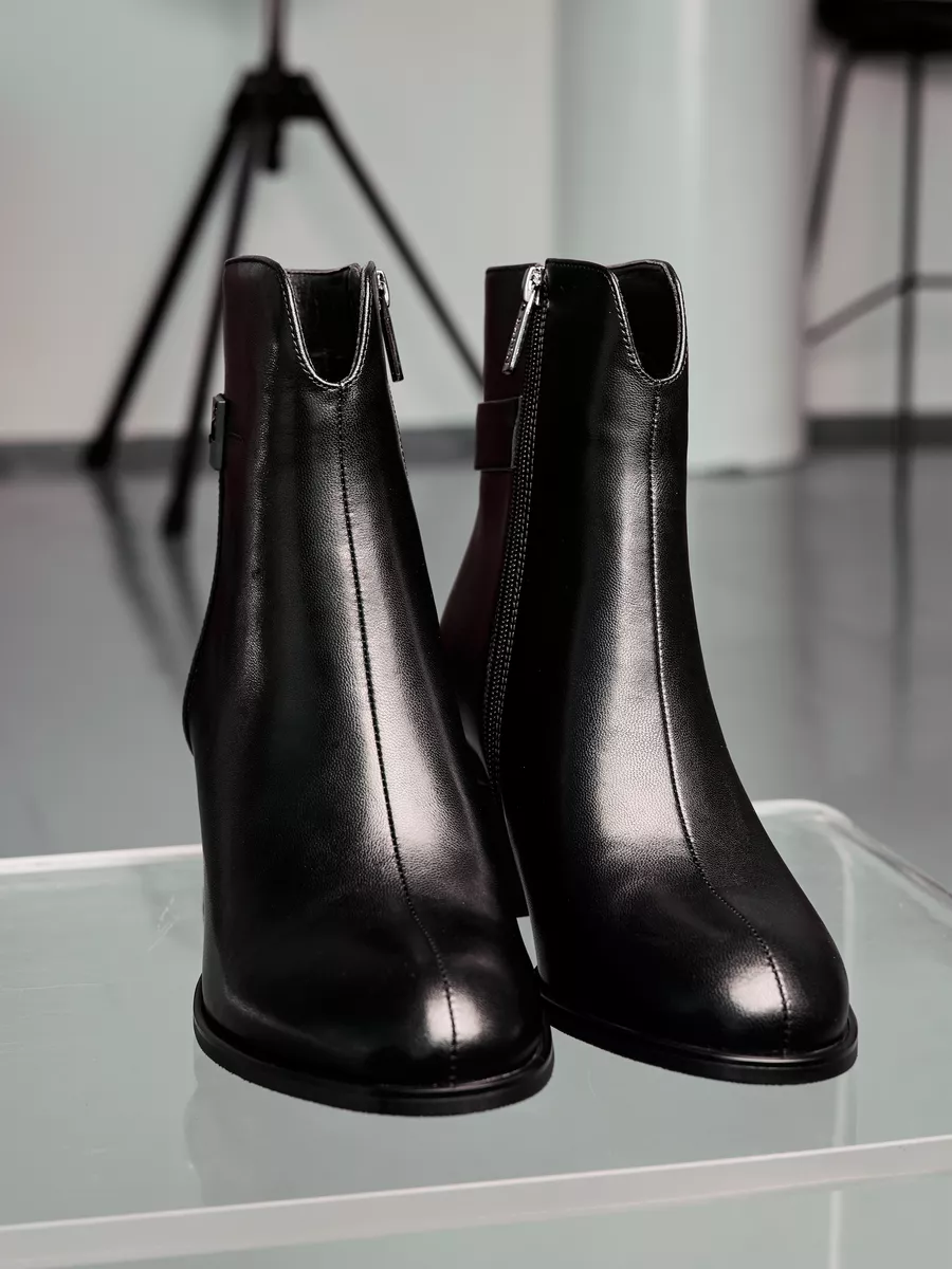 Ботинки Ботильоны женские кожаные осенние на каблуке MH739-010