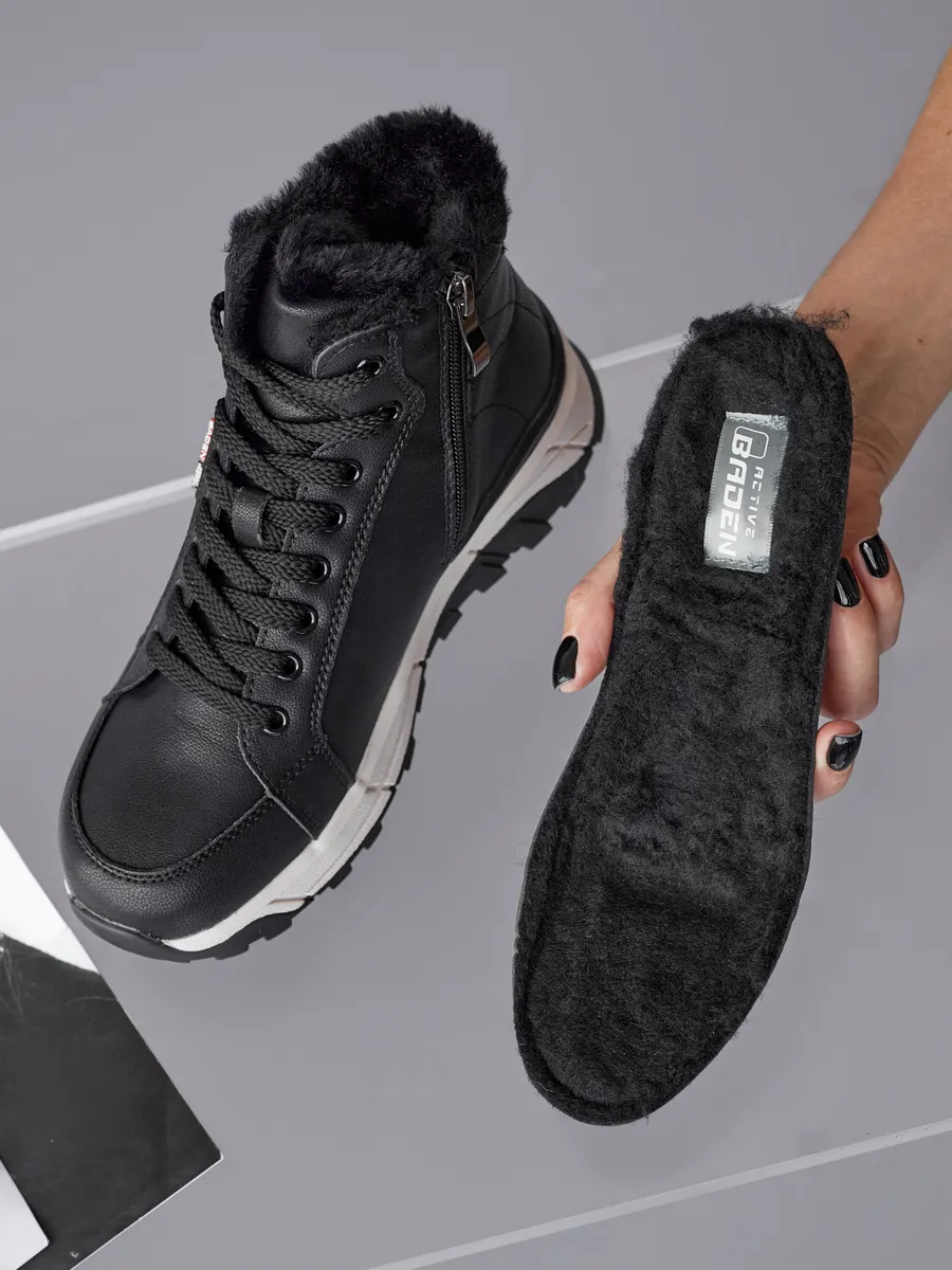 Ботинки женские зимние натуральная кожа на платформе RN207-061