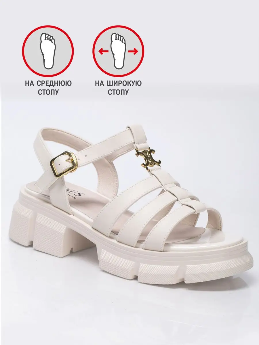 Босоножки женские натуральная кожа летние на платформе XJU-31352-1D-SP-K