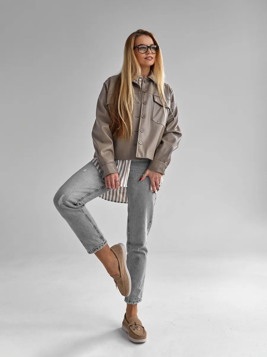 Лоферы женские замшевые бежевые натуральные на платформе 3727-1A