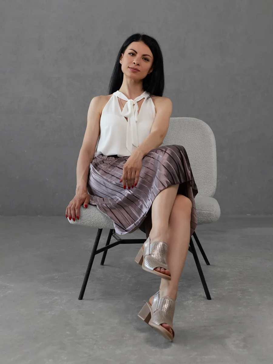 Босоножки женские летние на каблуке натуральная кожа кожаные HX056-023K