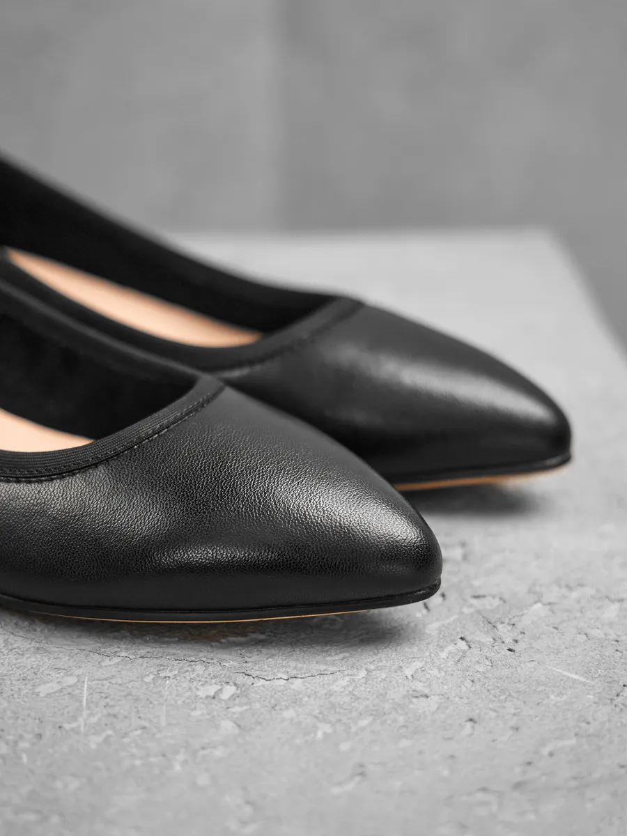 Туфли осенние лодочки на низком каблуке 32C9-90-101