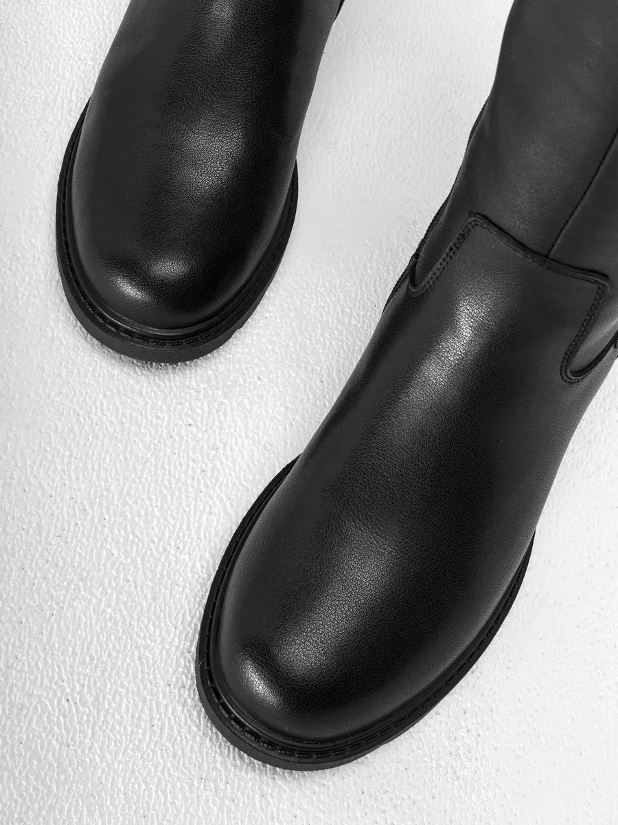 Сапоги женские зимние натуральная кожа на каблуке 25-WPE29-15-101