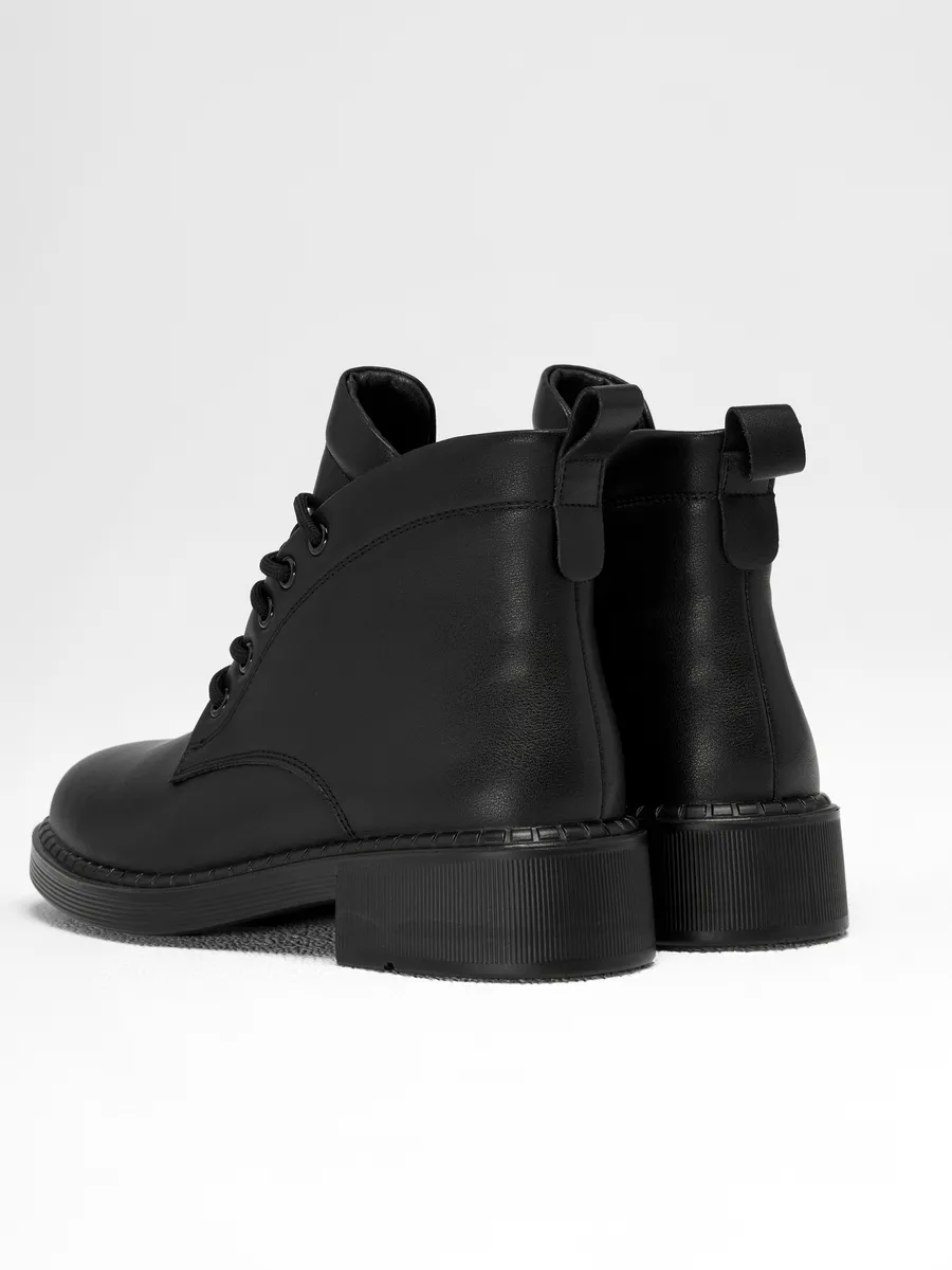 Ботинки женские осенние натуральная кожа черные 25-DBU12-5-101