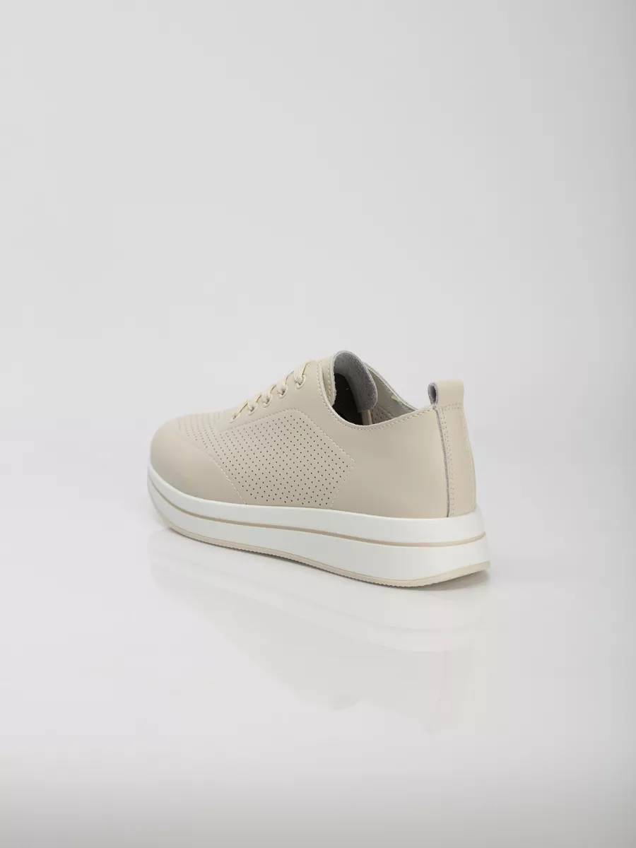 Кроссовки женские летние натуральная кожа бежевые MU236-021