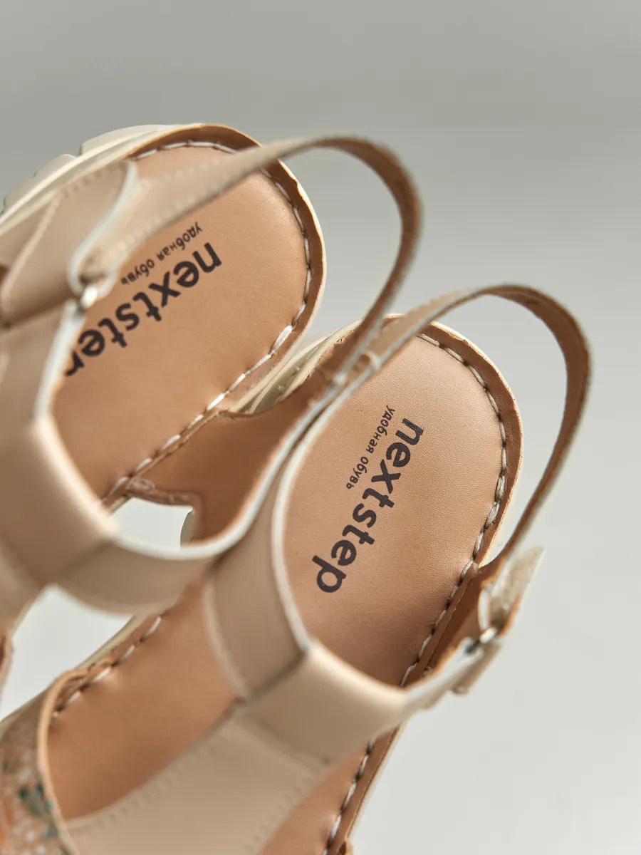 Босоножки женские летние натуральная кожа без каблука RN247-013