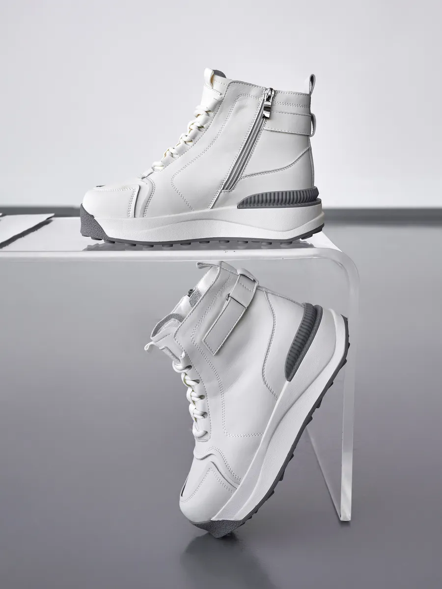 Ботинки женские зимние натуральная кожа спортивные 42-ZBE34-1-111