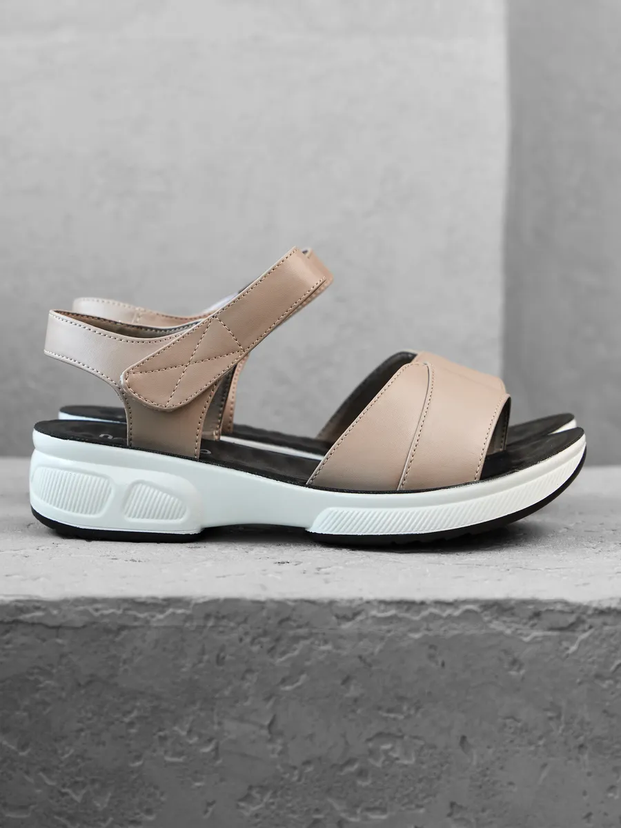 Босоножки женские натуральная кожа летние на платформе 2R5-3-105-1