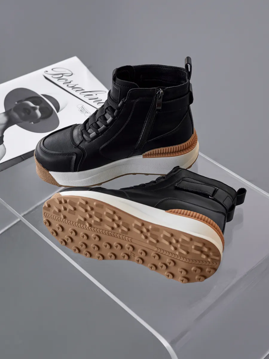 Ботинки женские зимние натуральная кожа спортивные 42-ZBE34-1-101