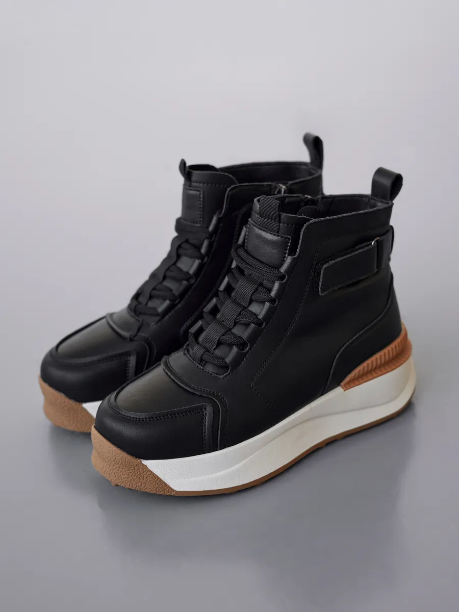 Ботинки женские зимние натуральная кожа спортивные 42-ZBE34-1-101