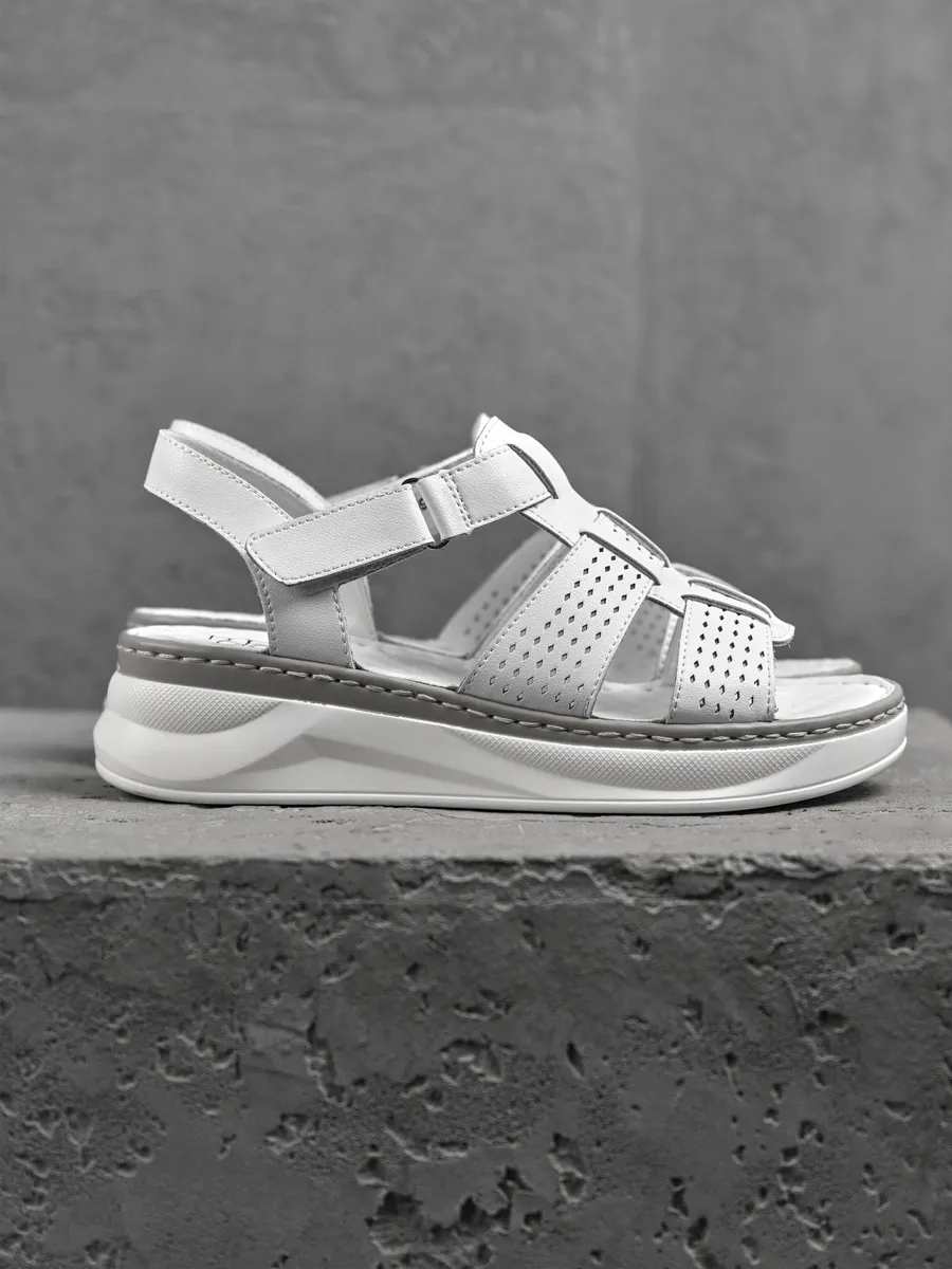 Босоножки женские летние натуральная кожа UYI-51659-1B-SPk