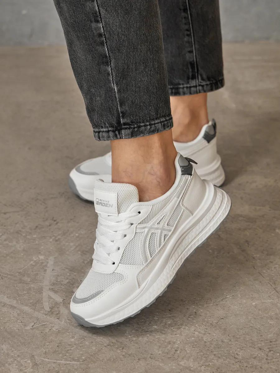 Кроссовки летние натуральная кожа дышащие EN005-021