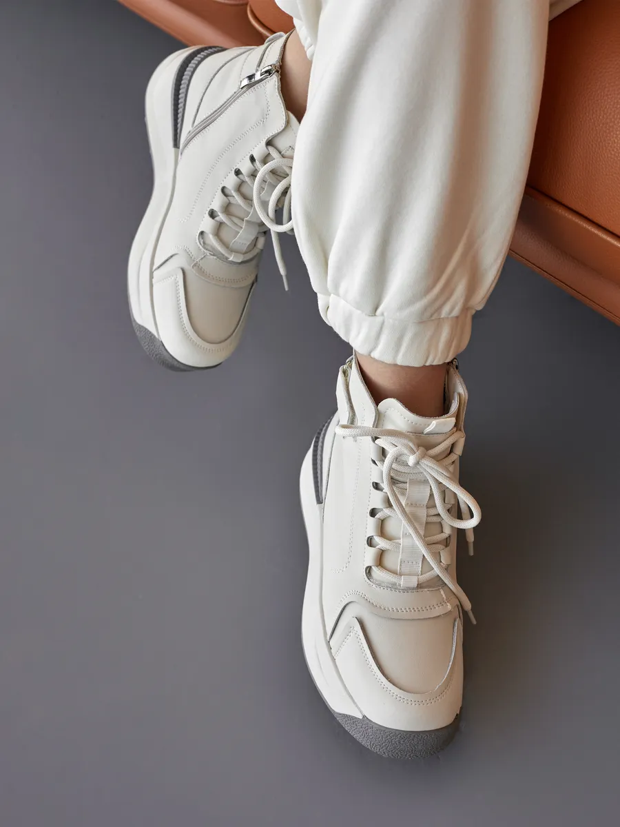 Ботинки женские зимние натуральная кожа спортивные 42-ZBE34-1-111