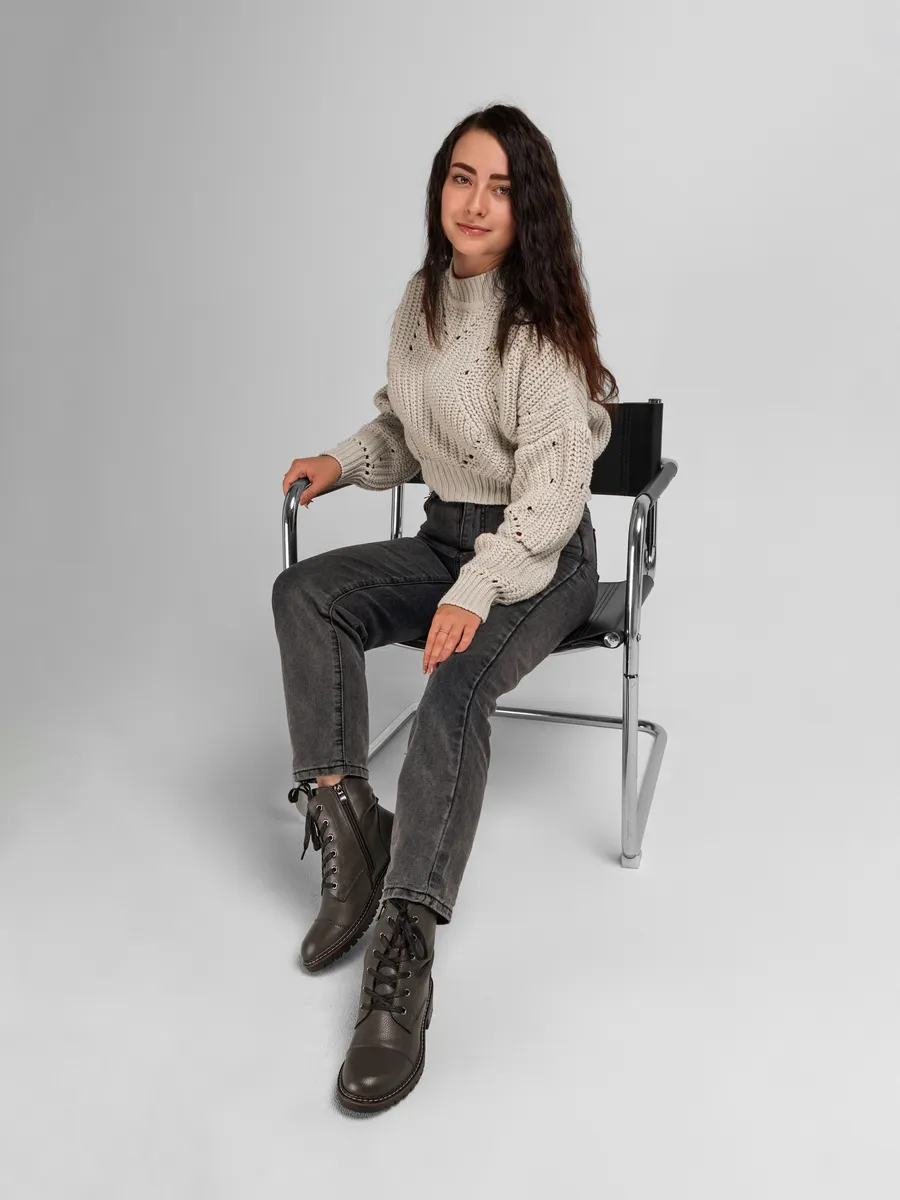 Ботинки женские зимние натуральная кожа 25-ZBE18-7-105k