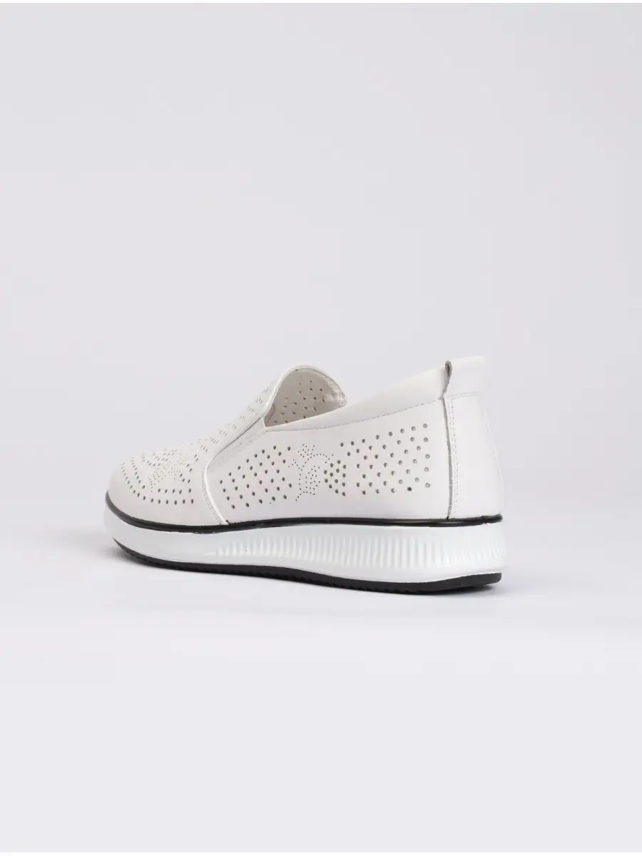 Мокасины на танкетке натуральная кожа дышащие EH115-010