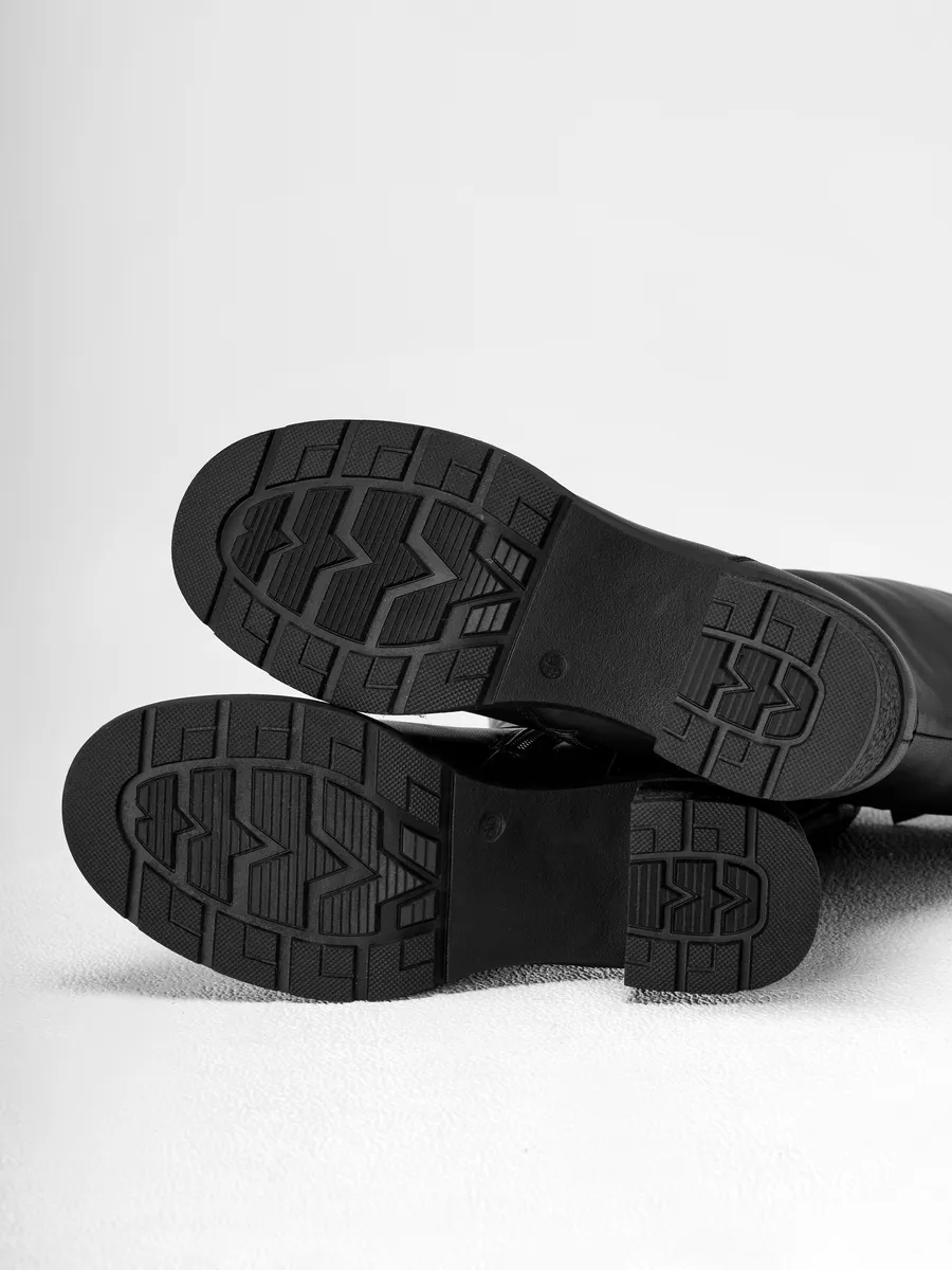 Сапоги женские зимние натуральная кожа на каблуке 25-WPE29-15-101