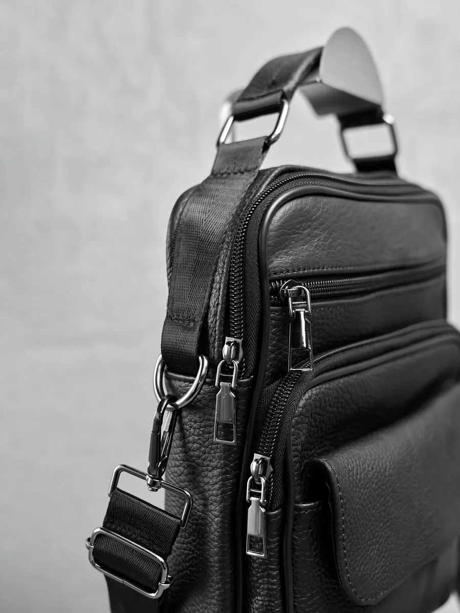 Сумка мужская через плечо кожаная барсетка натуральная кожа XV023-01S