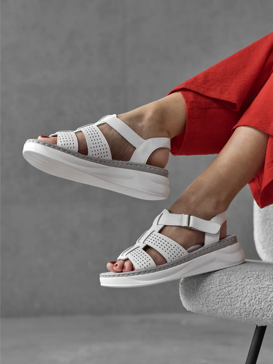 Босоножки женские летние натуральная кожа UYI-51659-1B-SPk