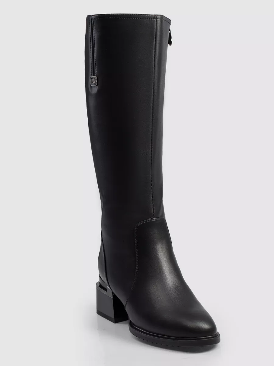 Сапоги зимние натуральная кожа на каблуке 32C16-29-101BZ