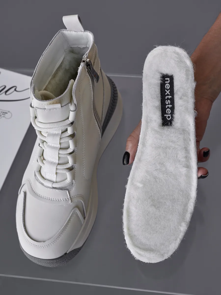 Ботинки женские зимние натуральная кожа спортивные 42-ZBE34-1-111